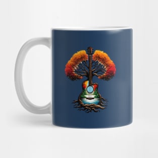 Hippie Acoustic Guitar Mug